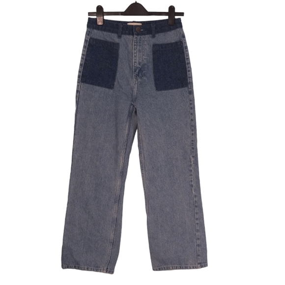 JUST Female Contrast Detail Wide Leg Jeans | Size 26 - Picture 3 of 6